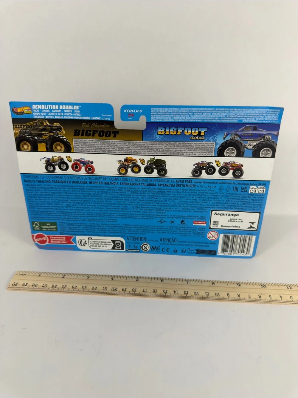 Hot Wheels Demolition Doubles Monster Trucks Big Foot 50th & Big Foot